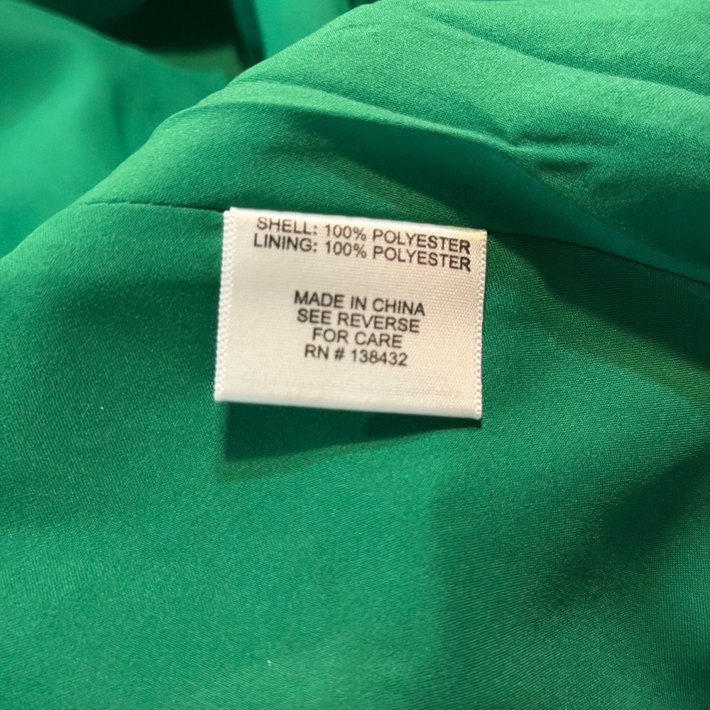 ModCloth Green Floral Fit & Flare Dress Cap Sleeve Pockets Tulle Lining Medium - Picture 10 of 11
